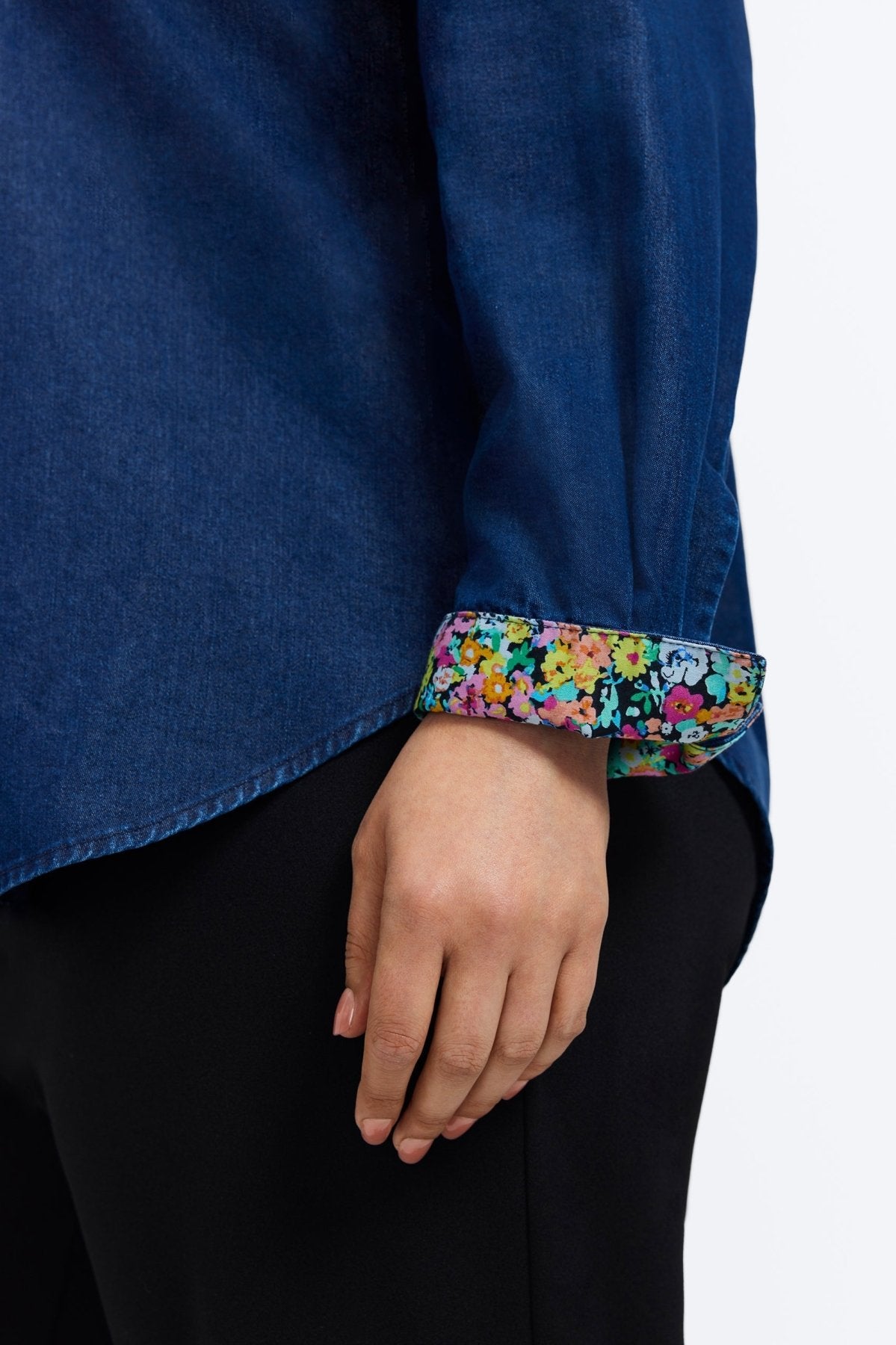 Margie Plus Tencel® Denim Long Sleeve Shirt