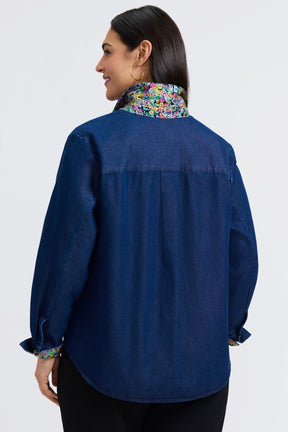 Margie Plus Tencel® Denim Long Sleeve Shirt