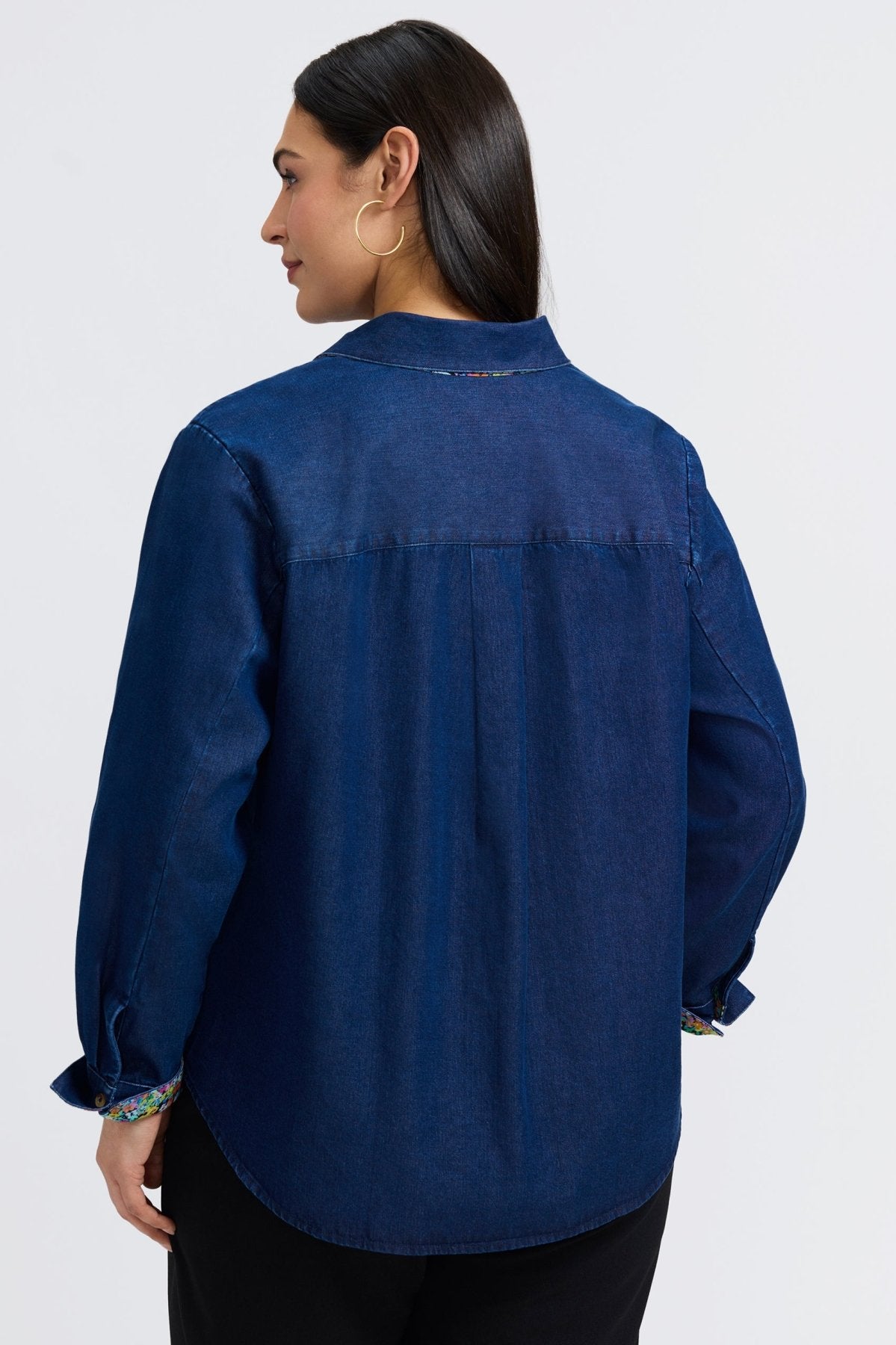 Margie Plus Tencel® Denim Long Sleeve Shirt