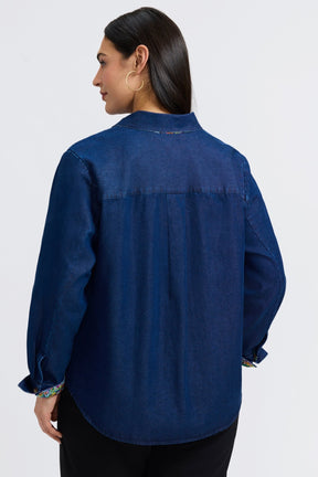 Margie Plus Tencel® Denim Long Sleeve Shirt