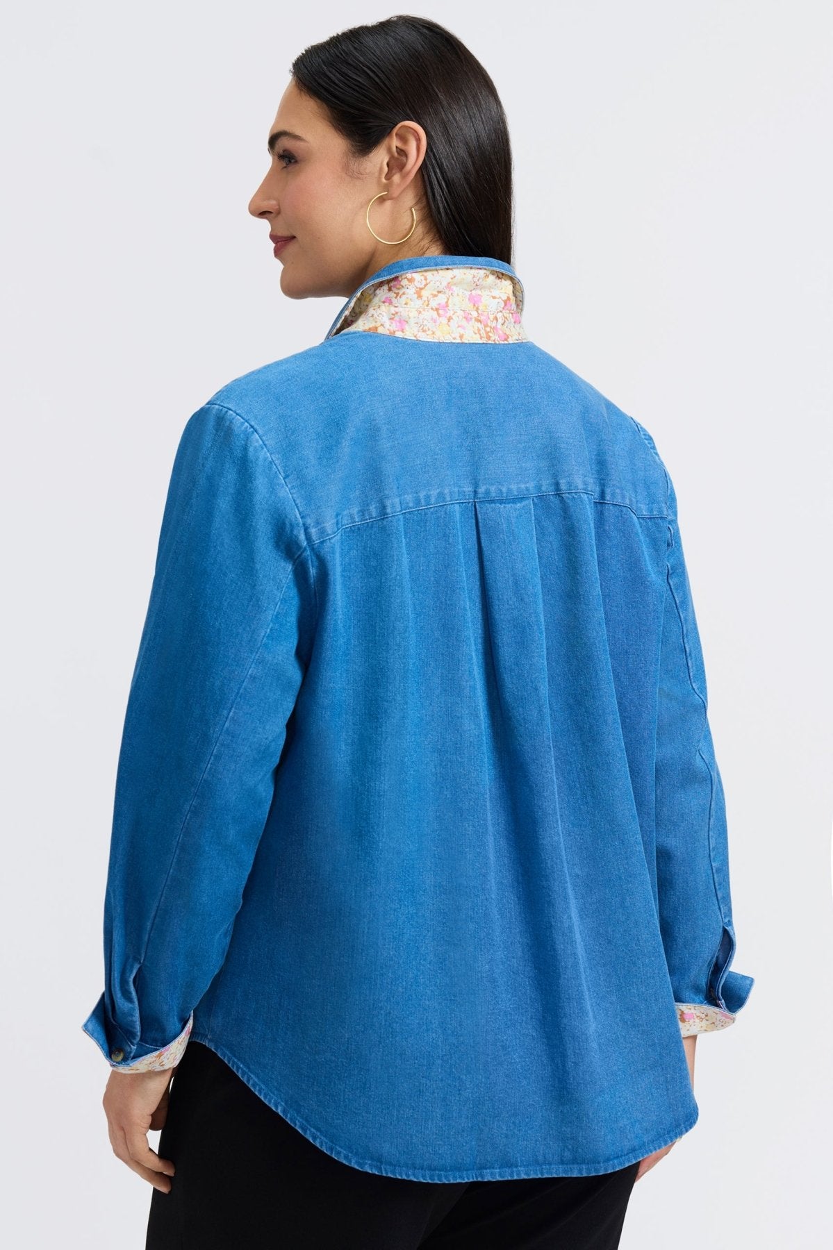 Margie Plus Tencel® Denim Long Sleeve Shirt
