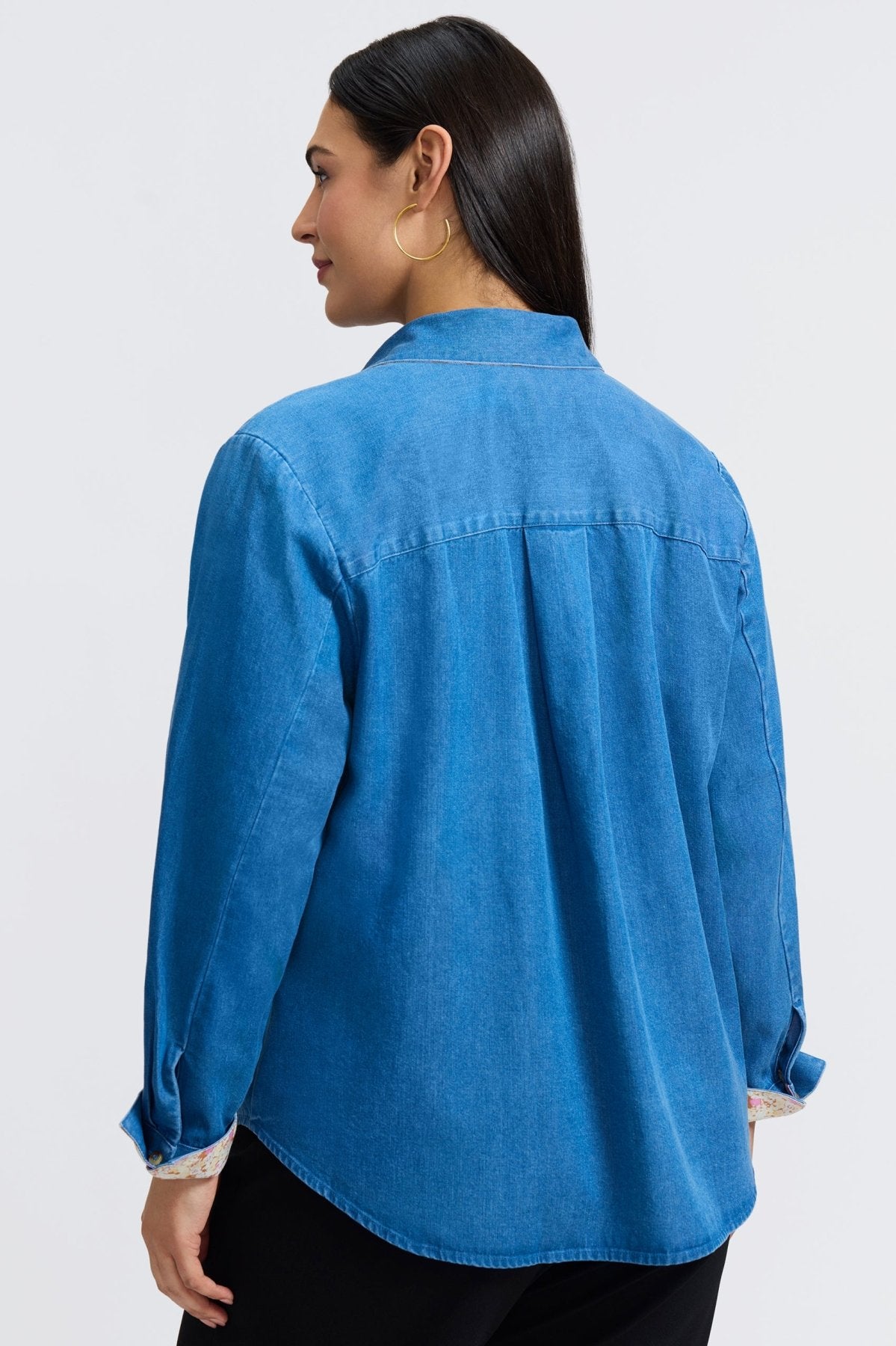 Margie Plus Tencel® Denim Long Sleeve Shirt