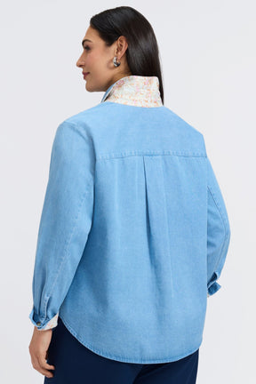 Margie Plus Tencel® Denim Long Sleeve Shirt