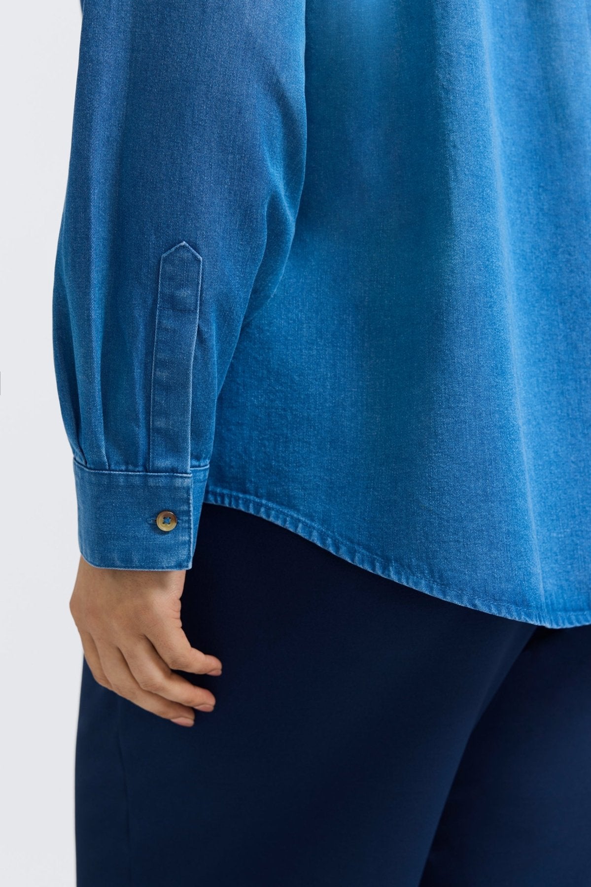 Charlie Plus Tencel® Denim Long Sleeve Shirt