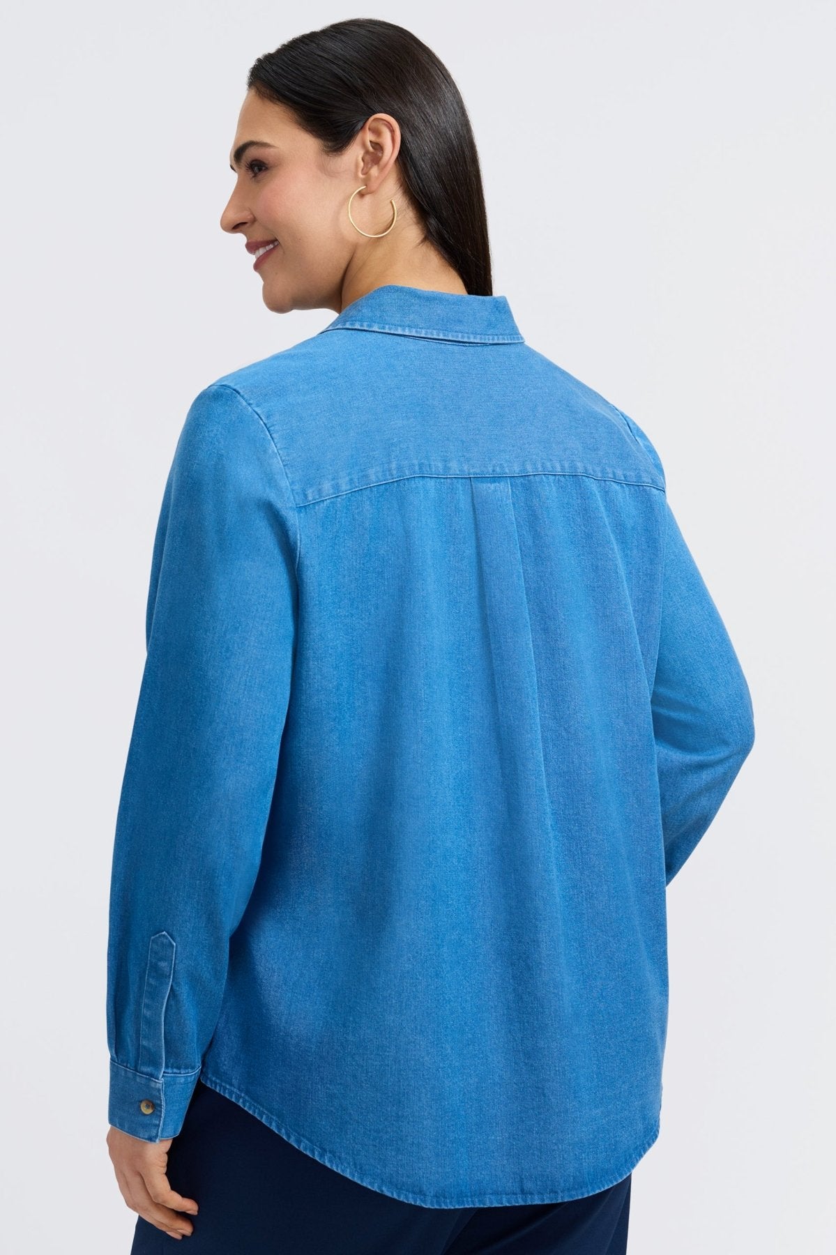Charlie Plus Tencel® Denim Long Sleeve Shirt