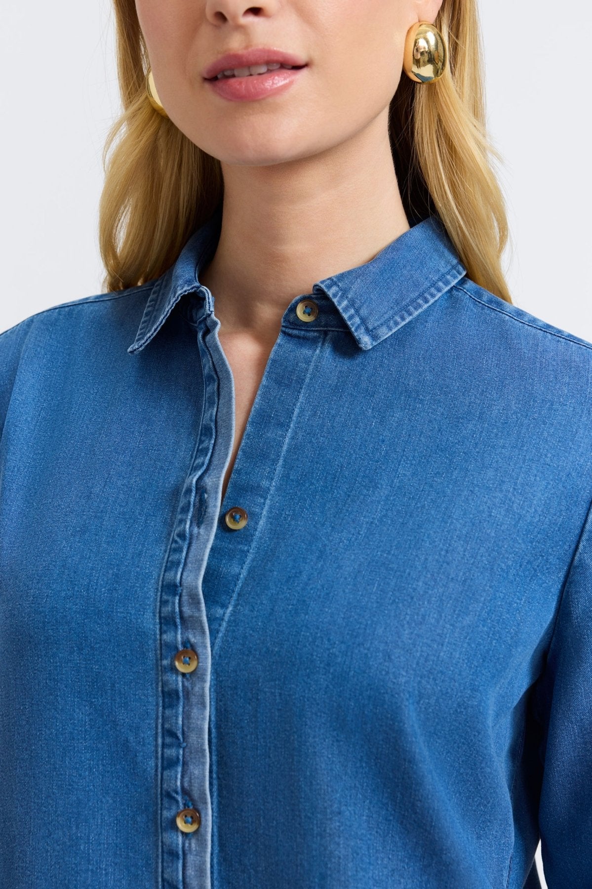 Charlie Tencel® Denim Long Sleeve Shirt
