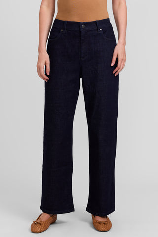 Cotton Stretch Denim Straight Jean