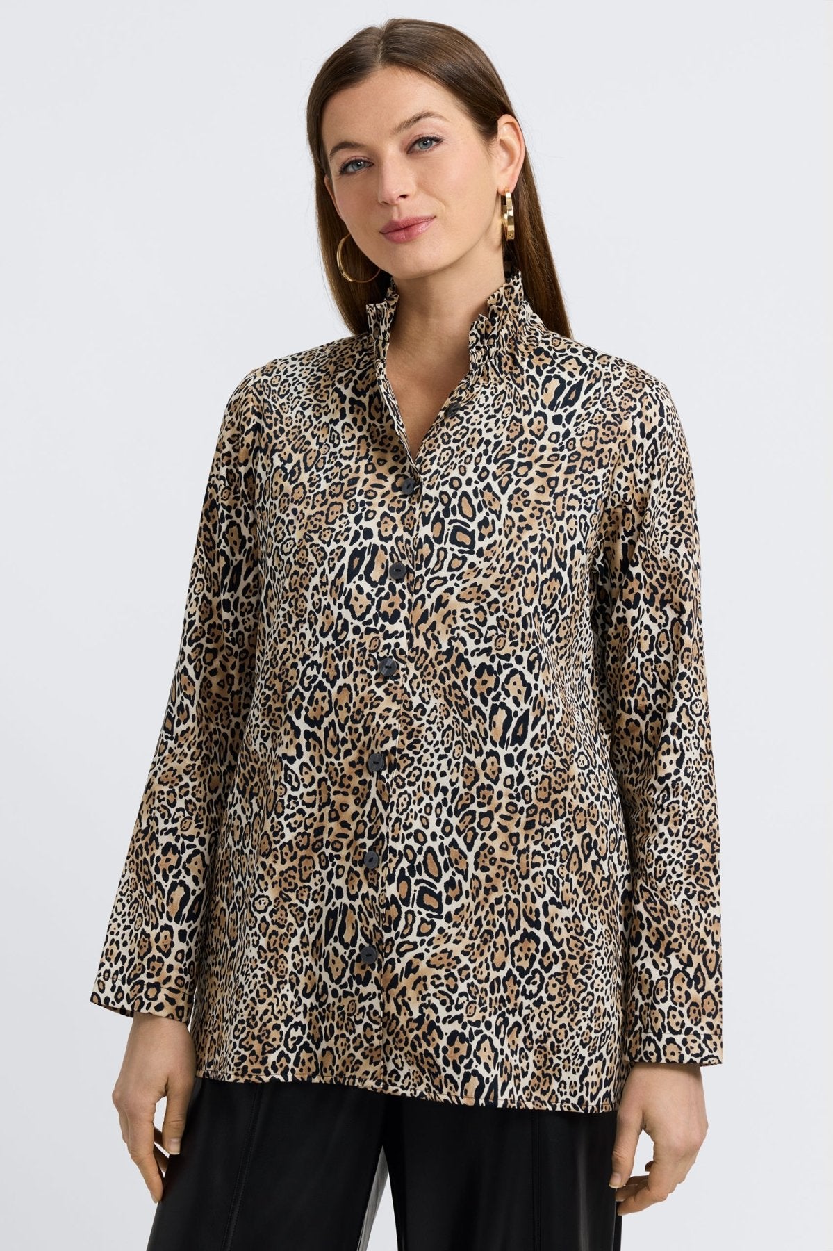 Carolina Playful Animal Long Sleeve Shirt Jacket
