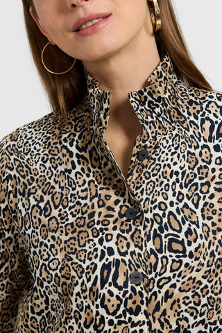 Carolina Playful Animal Long Sleeve Shirt Jacket