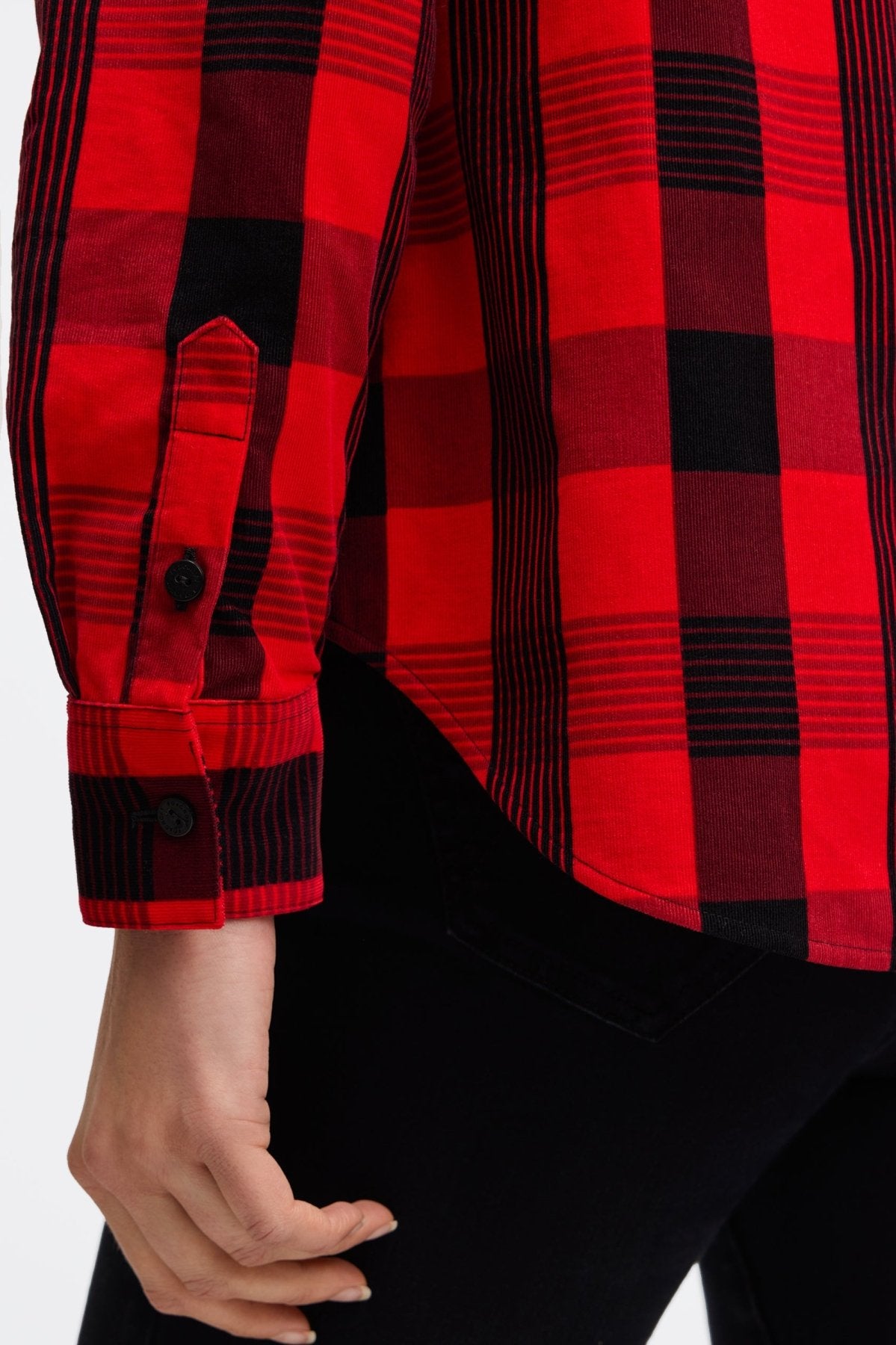 Haven Buffalo Check Corduroy Long Sleeve Shirt