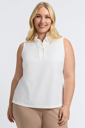 Tammy Plus Knit Crepe Sleeveless Top