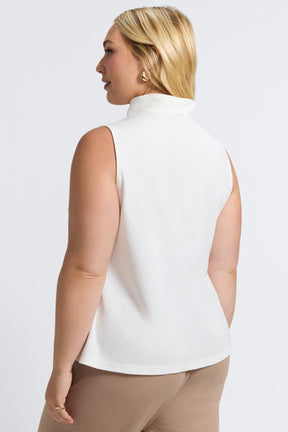 Tammy Plus Knit Crepe Sleeveless Top