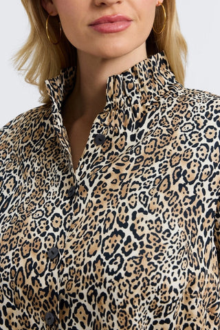 Carolina Plus Playful Animal Long Sleeve Shirt Jacket
