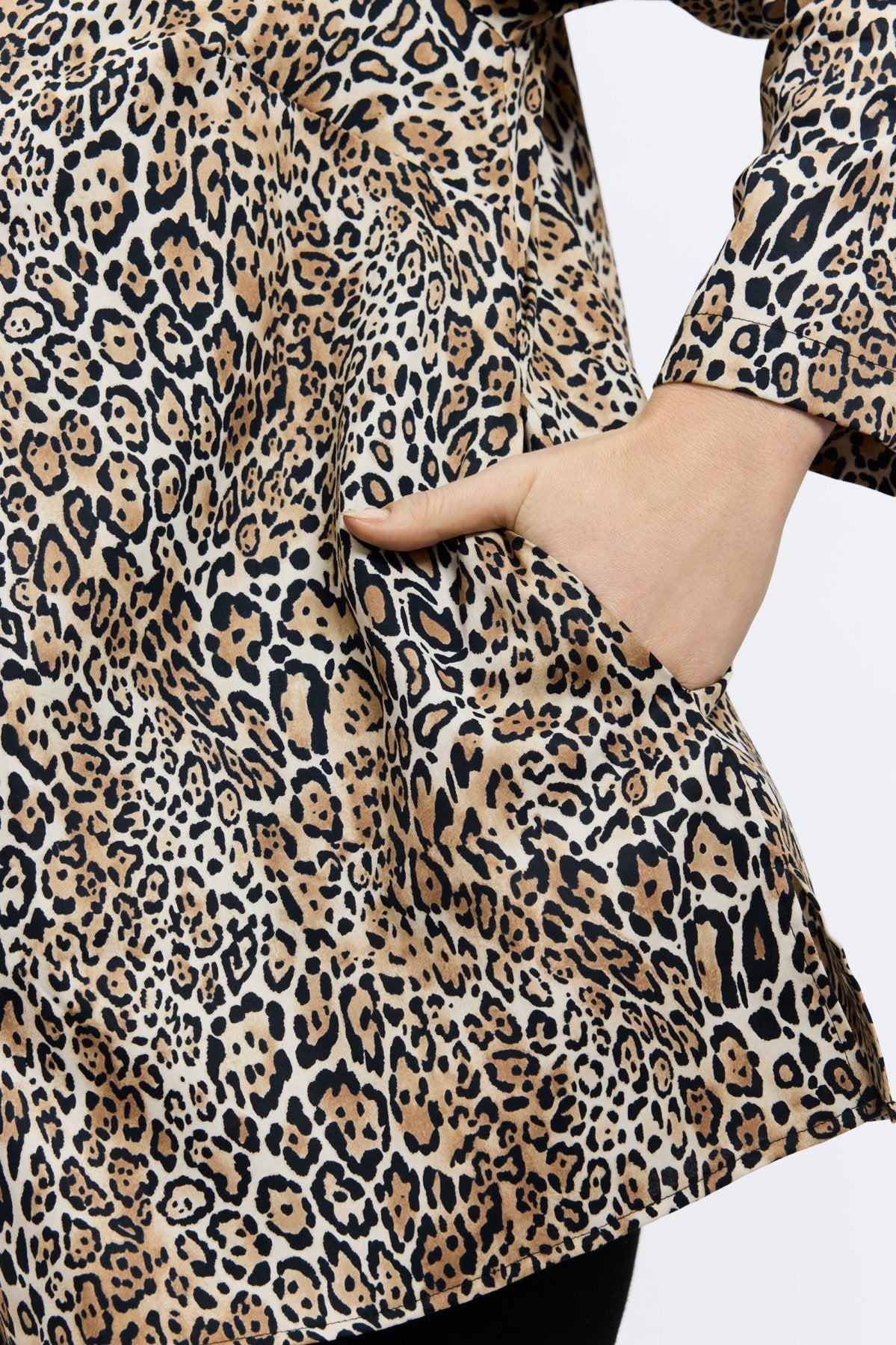 Carolina Plus Playful Animal Long Sleeve Shirt Jacket