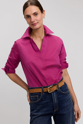 Taylor No Iron Pinpoint 3/4 Sleeve Shirt