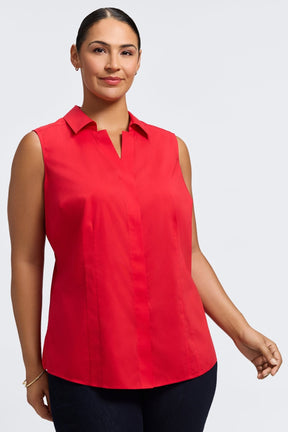 Taylor Plus No Iron Stretch Sleeveless Shirt