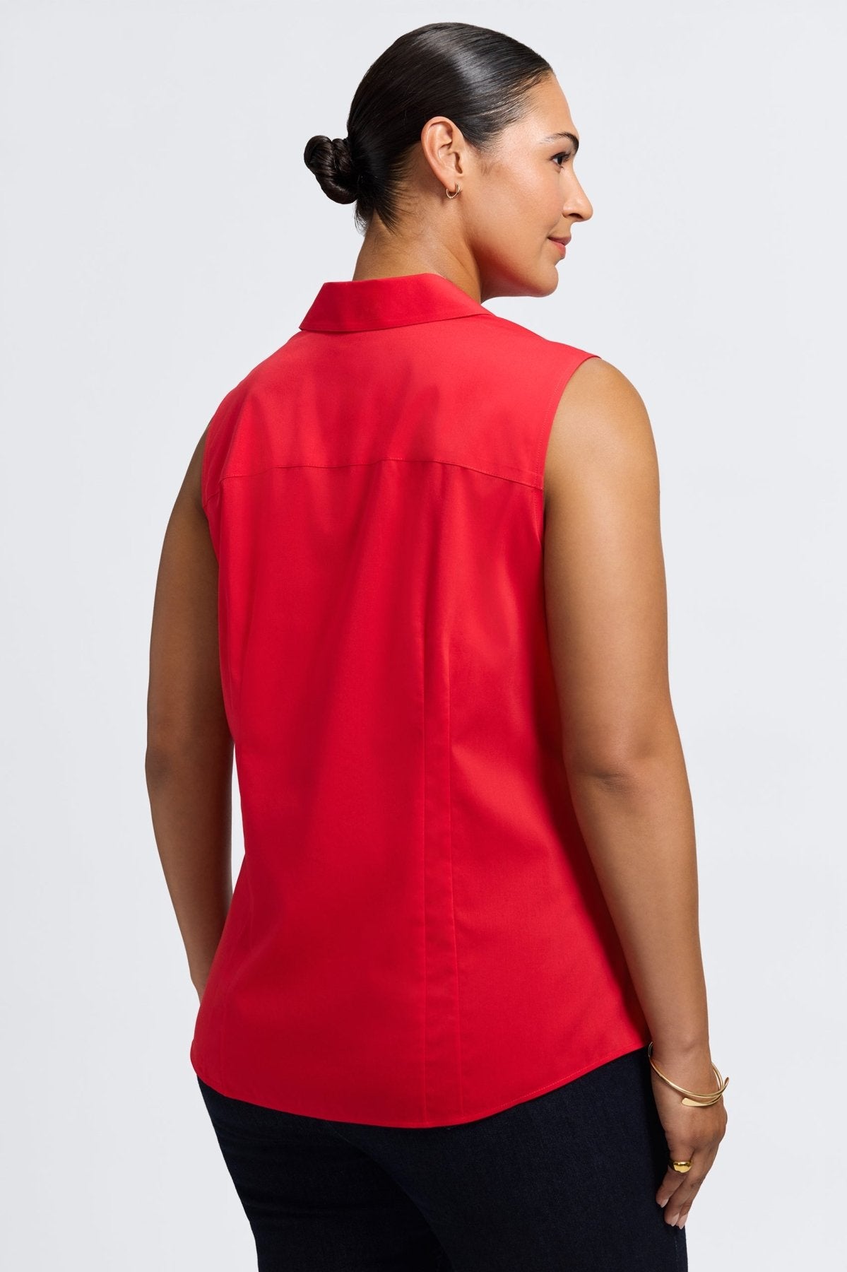 Taylor Plus No Iron Stretch Sleeveless Shirt