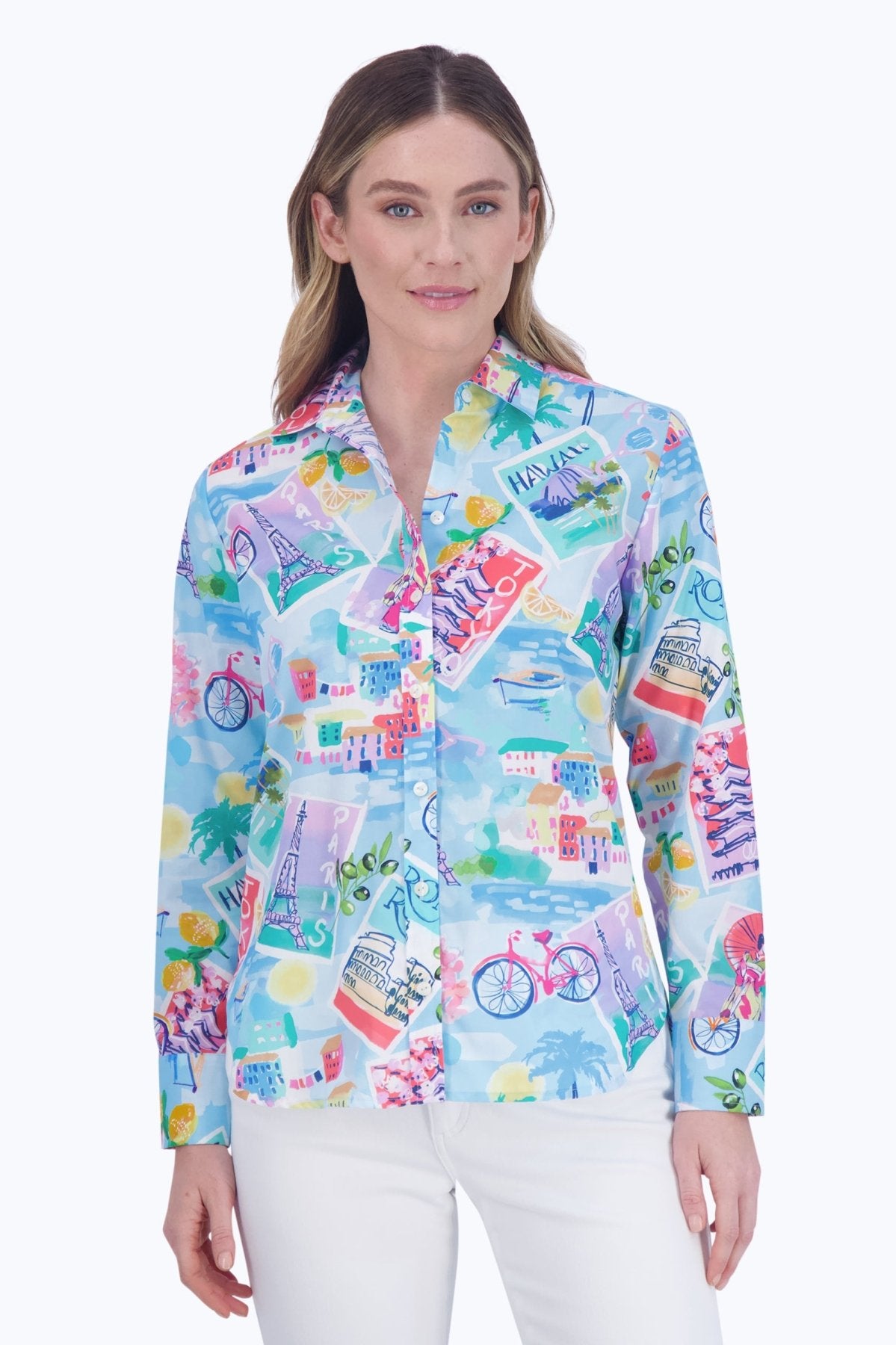 Meghan Travel Conversational Long Sleeve Shirt