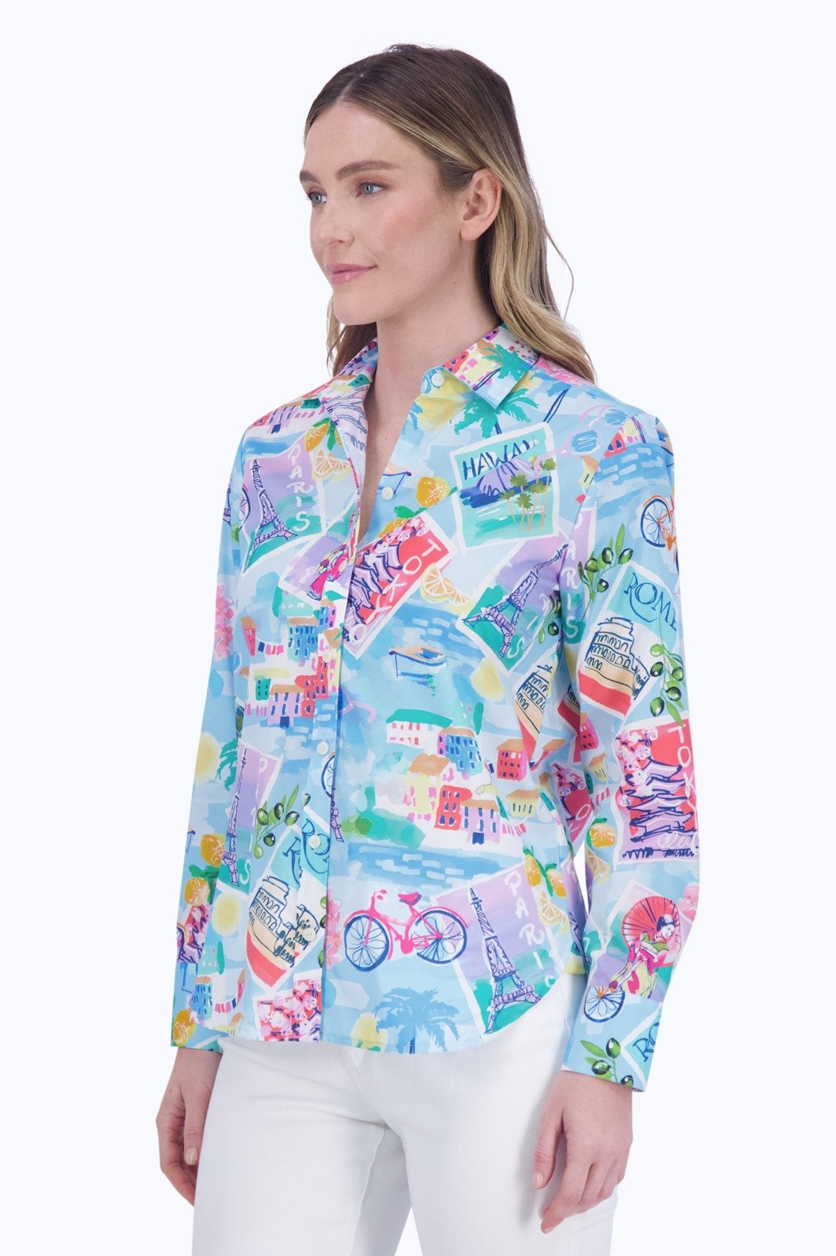 Meghan Travel Conversational Long Sleeve Shirt