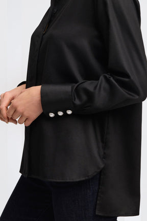 Pearl No Iron Stretch Matte Sateen Long Sleeve Shirt