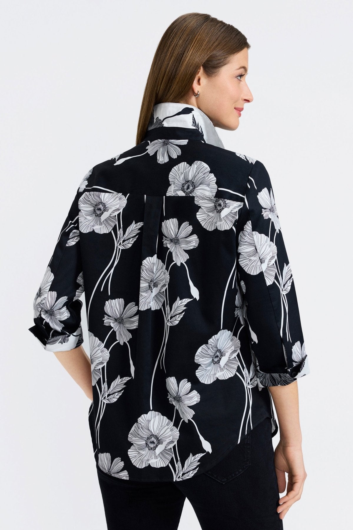 【Raucohouse】Amber button detail long sleeve tie circle long sleeve top – Susana Monaco‎