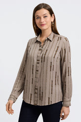 Luna Chain Stripe Long Sleeve Shirt