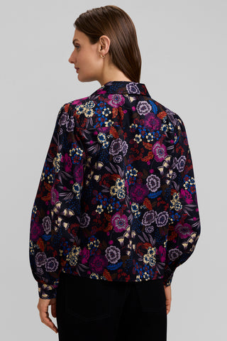 Alix Autumn Floral Long Sleeve Popover Shirt