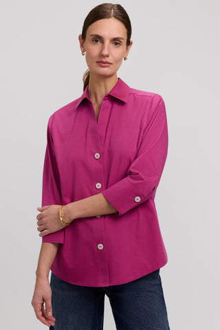 Paityn No Iron Pinpoint 3/4 Sleeve Shirt