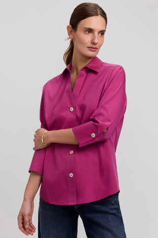 Paityn No Iron Pinpoint 3/4 Sleeve Shirt