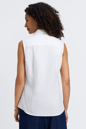 Taylor No Iron Stretch Sleeveless Shirt