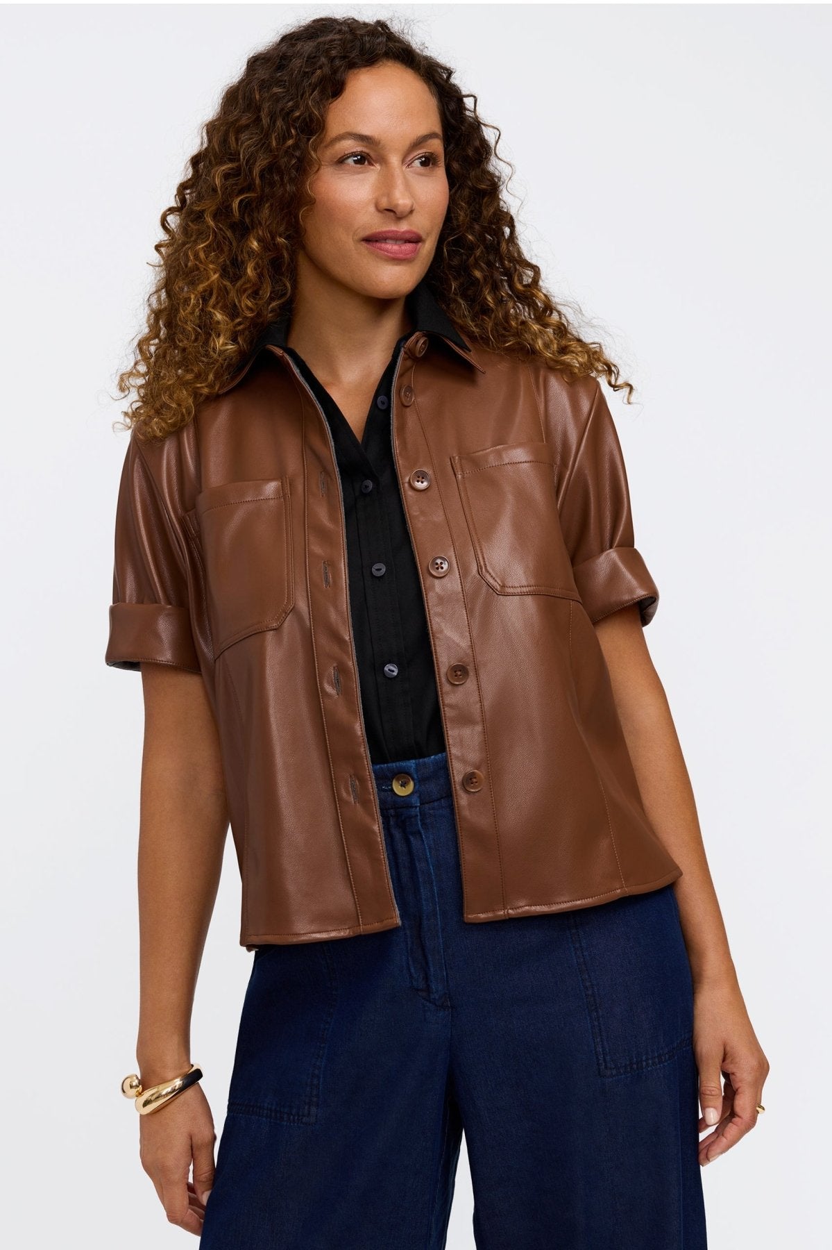 Dina Knit-Woven Sleeveless Layering Tank