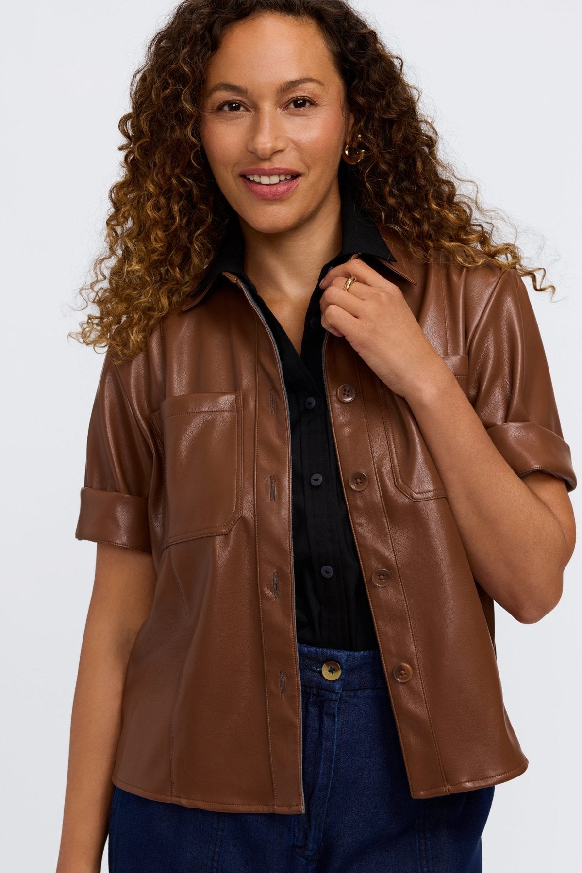 Dina Knit-Woven Sleeveless Layering Tank