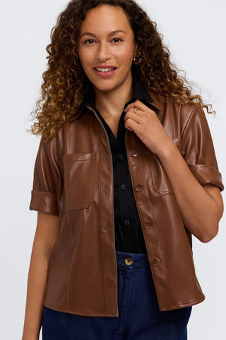 Dina Knit-Woven Sleeveless Shirt