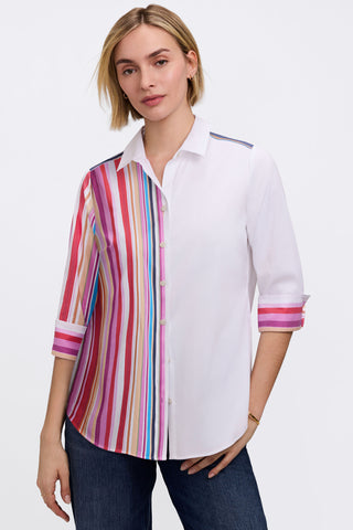 Charlie Variegated Stripe 3/4 Sleeve Shirt