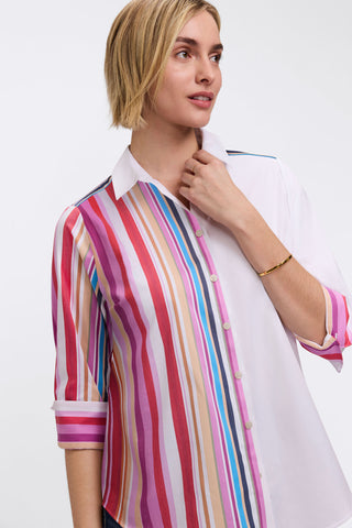 Charlie Variegated Stripe 3/4 Sleeve Shirt