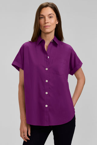 Abigail No Iron Stretch Short Sleeve Shirt