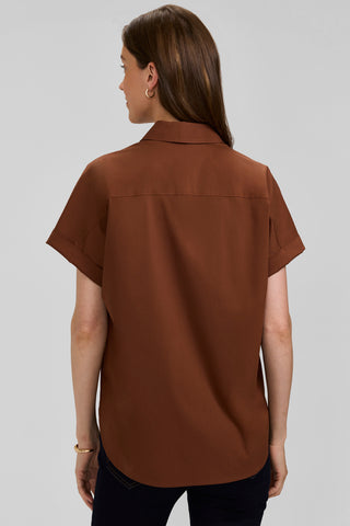 Abigail No Iron Stretch Short Sleeve Shirt