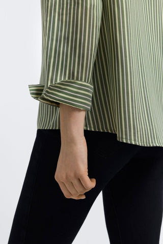 Agnes Mini Stripe Long Sleeve Popover Shirt