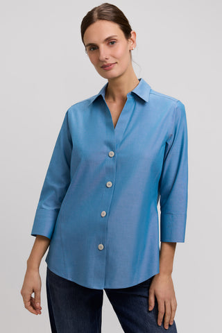 Paityn No Iron Pinpoint 3/4 Sleeve Shirt