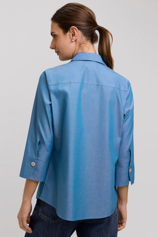 Paityn No Iron Pinpoint 3/4 Sleeve Shirt