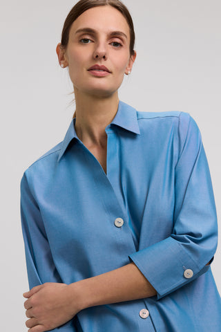 Paityn No Iron Pinpoint 3/4 Sleeve Shirt