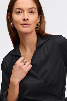 Salina No Iron Stretch Matte Sateen Long Sleeve Shirt