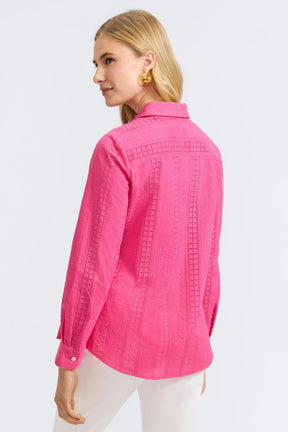 Zoey Cotton Eyelet Long Sleeve Shirt