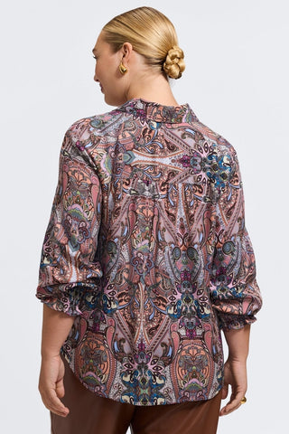 Olivia Plus Scarf Paisley Long Sleeve Shirt