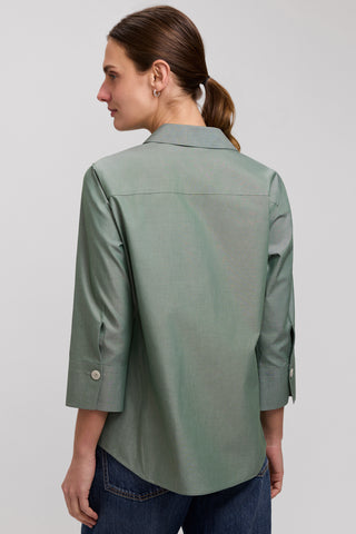Paityn No Iron Pinpoint 3/4 Sleeve Shirt