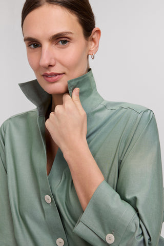 Paityn No Iron Pinpoint 3/4 Sleeve Shirt