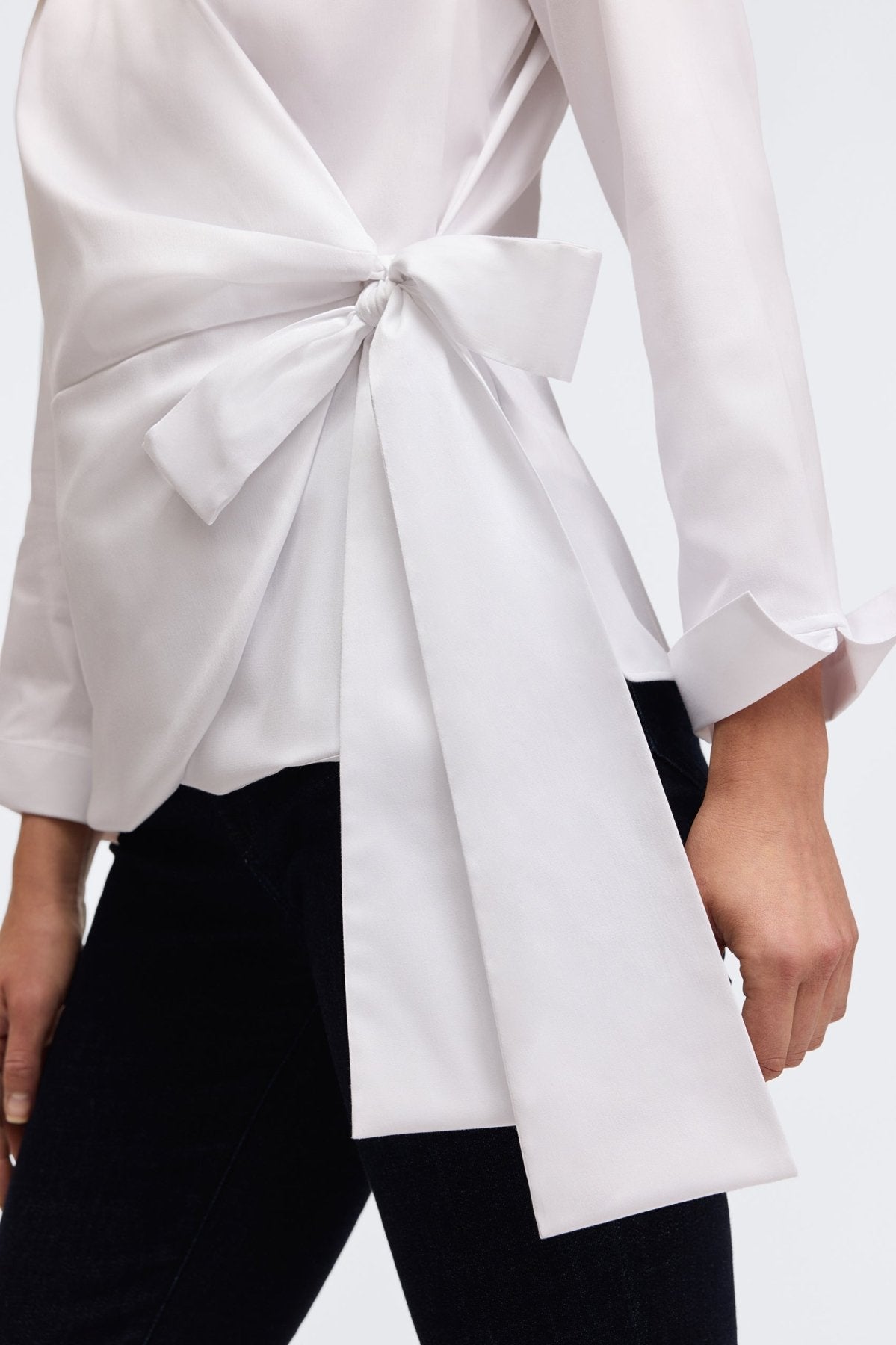 Salina No Iron Stretch Matte Sateen Long Sleeve Shirt