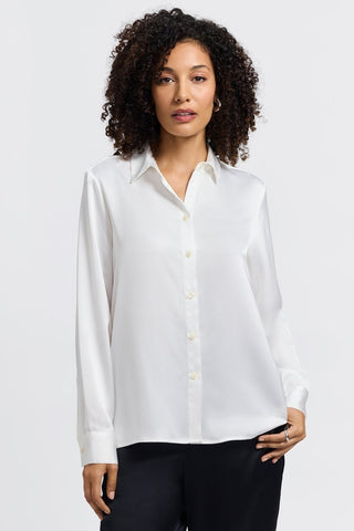 Foxcroft Bianca beyond silk blouse in #color_ecru