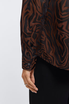 Hampton Zebra Jacquard Long Sleeve Shirt