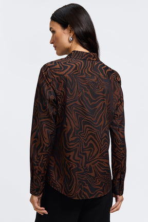 Hampton Zebra Jacquard Long Sleeve Shirt